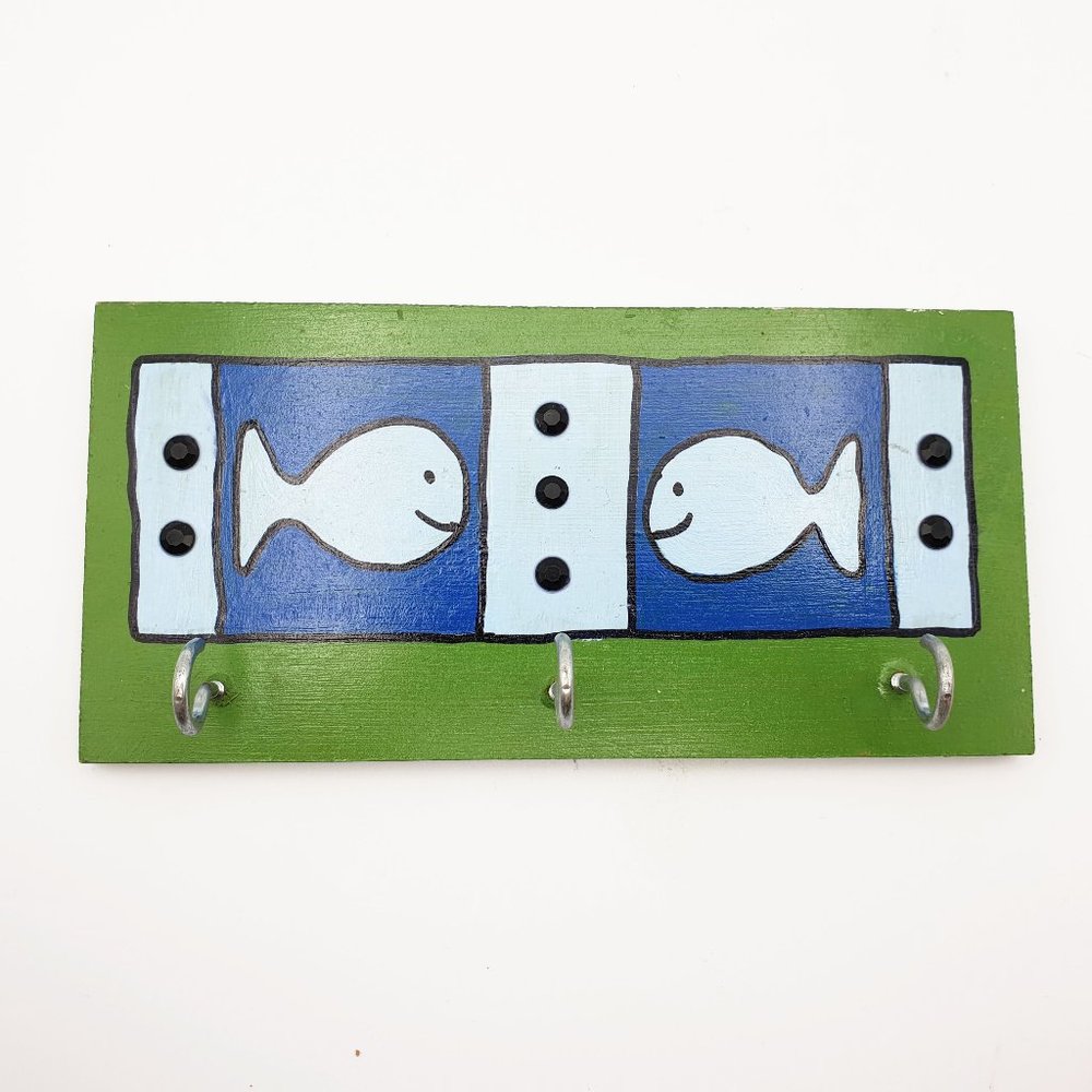 Unique Hand Made Wooden Key Hanger Wall Mount Rack